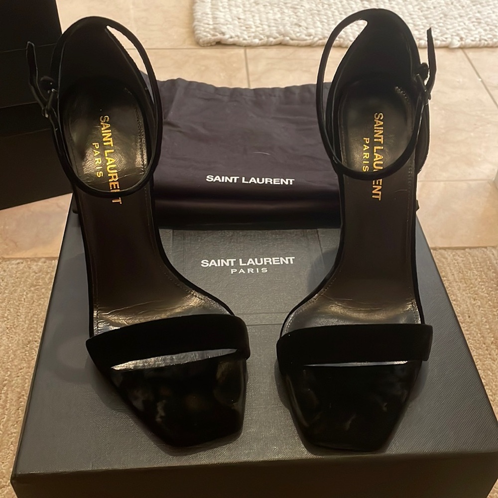 Saint laurent satin heels